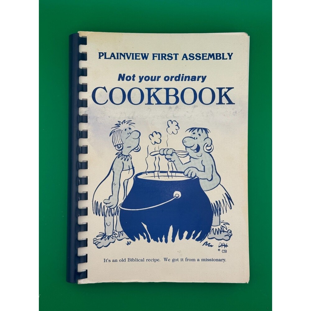 Vintage Plainview Texas Church Cookbook Not Your Ordinary Cookbook
